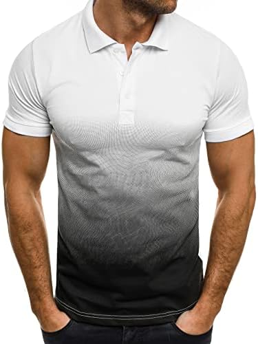 Camisetas de gradiente Camisetas de camisetas secas e secas masculinas | Tee de manga curta | Tshirts de desempenho de desempenho