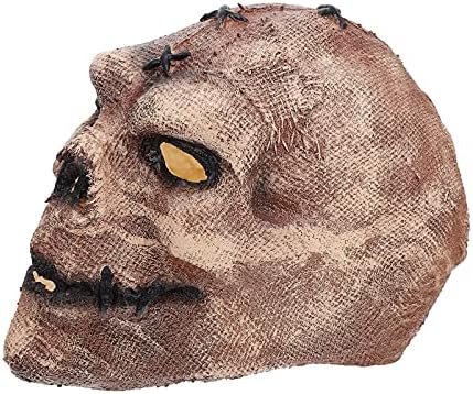 Abaodam 2 peças Halloween Scary Skull Scarecrow Skull Latex Party Party Party Latex Ghost Devil-