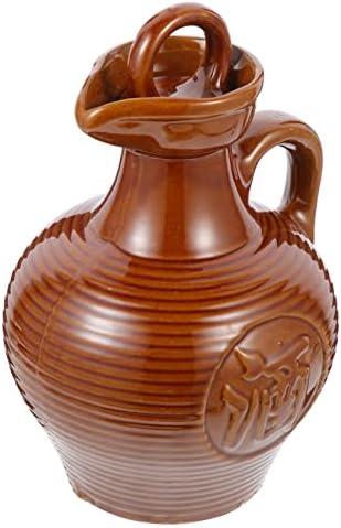 Luxshiny Clay Jug Dispensador de garrafas de água Hydroflask Manunhas de água cerâmica Cerâmica de cozinha tradicional Cerâmica