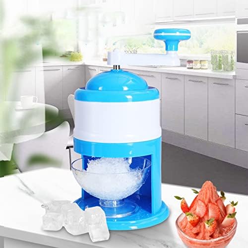 Máquina de gelo raspada à mão manual smoothie smoothie Mini doméstico barbeador de gelo pequeno triturador de gelo KW0