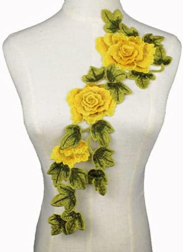 Roupas de capa floral bordadas de colarinho de colarinho de colarinho de colarinho de colarinho Apliques de bordado