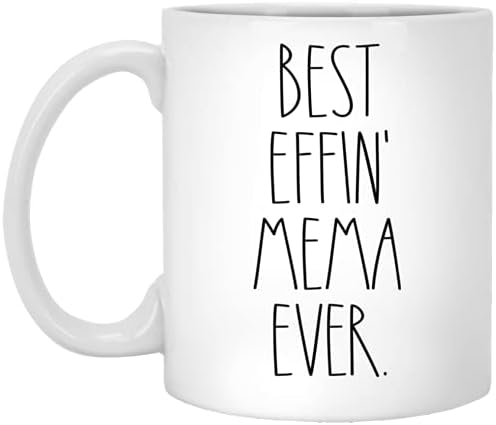 Boombear Mema - Melhor Effin Mema Ever Coffee Coffee Caneca - Mema Rae Dunn Style - Rae Dunn Inspirado - Caneca do