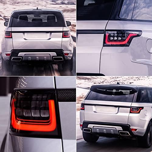 Huray liderou luzes traseiras para Land Rover Range Rover Sport 2014-2022, lâmpadas laterais do passageiro e lâmpadas