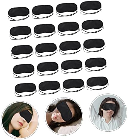 Máscara de sono de 60 pcs máscara do sono preto máscara de máscara de olho descartável máscara de dormir olho para insônia máscara de sono noturno