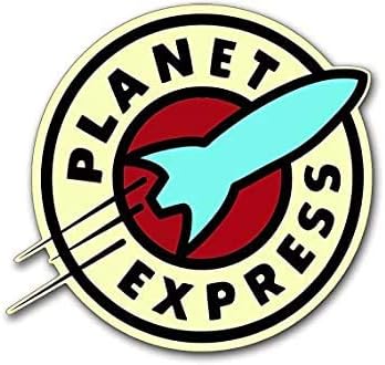 Adesivo de logotipo do planeta expresso