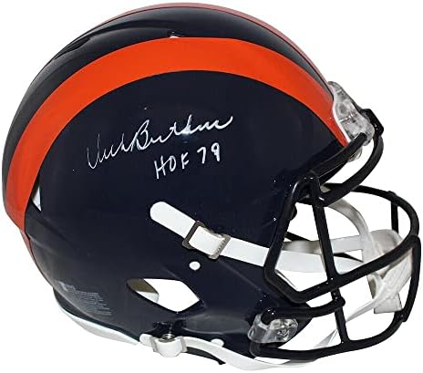 Dick Butkus assinou o Chicago Bears Authentic 1936 Tribute Helmet Hof JSA 28639 - Capacetes NFL autografados