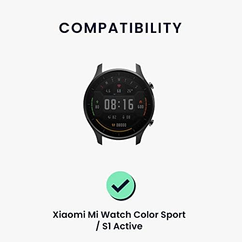 KWMOBILE NYLON Relógio Strap compatível com Xiaomi Mi Watch Color Sport / S1 Active - 2x Pulseira de pulseira de reposição de rastreamento de fitness com fecho