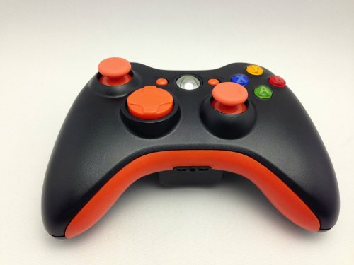 Xbox 360 Complete Orange Kit Thumbsticks D-Pad Sync LB/RB Bumper LT/RT Trigger