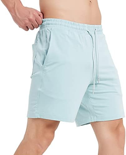 NetDraw Men Ultra Soft Bamboo Sworts 7 '' Athletic Gym Jogger Micro Terry Shorts com bolsos