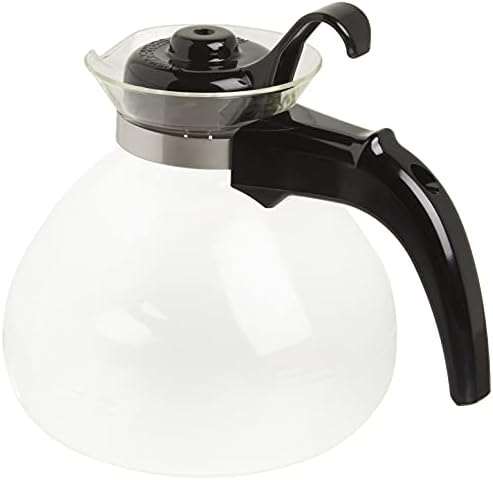 Café Brew Collection Tea Kettle, assobio, vidro borossilicato, 12 xícaras