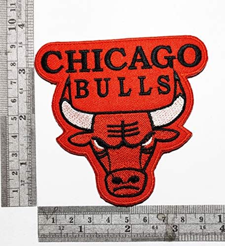 Wawanish22 Bull Head um dos times de basquete em Chicago, Illinois. Aplique Aplique Applique T-Shirt Jacket Patch Patch Logo Iron on Borderyer Ideal para adornar suas roupas Chapéus de jeans
