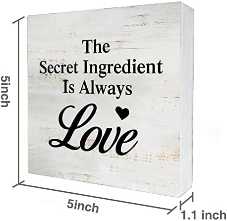 O ingrediente secreto é sempre Love Caixa de madeira SILH