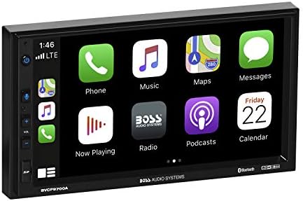 Sistemas de áudio BOIN BVCP9700A Sistema estéreo de áudio de carro - Apple CarPlay, Android Auto, Din Din Doup Doup,