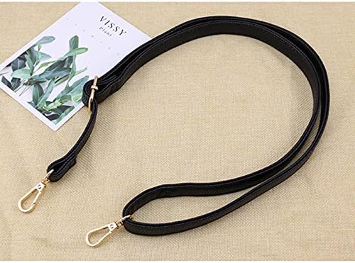 DFSUCCES Strap 1 PCs Couro Solga de ombro de reposição ajustável para bolsas de ombro de bolsa de pequena bolsa preto