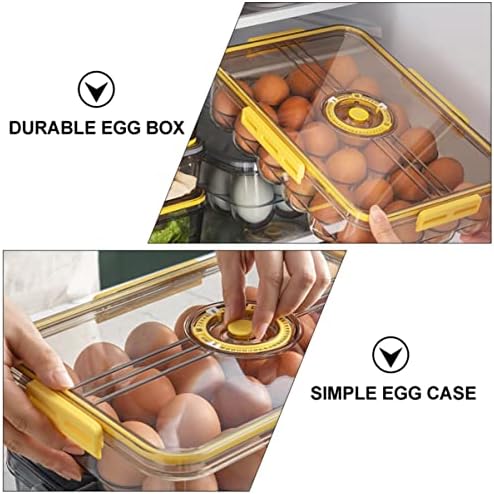 Zerodeko 2 PCs Banco de ovos criativos da caixa de ovos simples portador de ovos práticos