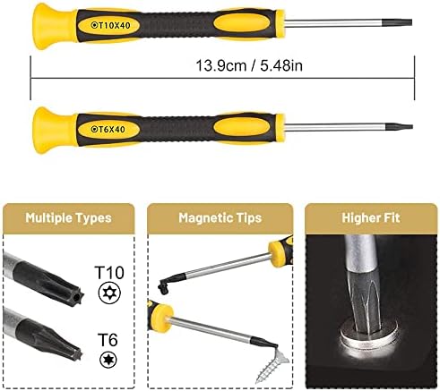 Kit de reparo para o interruptor NS, conjunto de chave de fenda Younik 17 em 1, Kit de ferramentas de reparo de bits para troca de