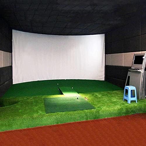 PBKinkm Golf Ball Simulator Impact Exibição Tela de projeção de projeção de pano branco material de golfe Golf Golf Golf Alvo