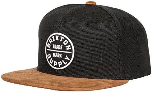 Brixton Juramento masculino III Médio Perfil Snapback Snapback, preto/cobre