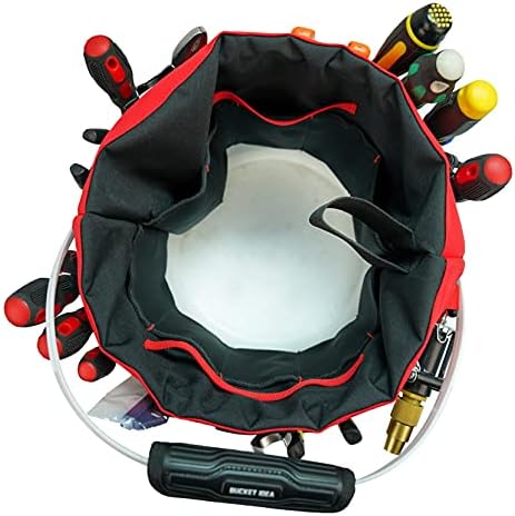 Melotough Bucket Idea Balde Ferramenta Organizador + Comercial para Diretor Profissional Pro Ferramenta Pouch Roll