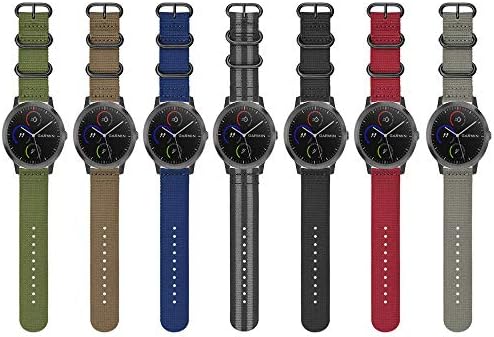 Fintie Band Compatível com Garmin Vivoactive 3/Garmin Venu Sq, 20mm de nylon de nylon de 20 mm Substituição Banda Compatível