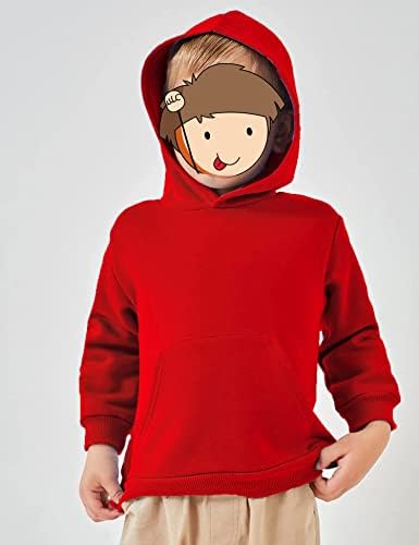 Arshiner unisisex Kids Soft Pullover com capuz com capuz com bolso moleto