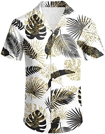 2023 New Men Men Casual Manga curta Spring Summer Summer Turndown Pescoço 3D Camisas impressas da moda Blusa Top Bouse Medium