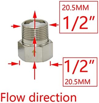 Válvula de retenção de rosca conector de rosqueamento de válvula unidirecional de retorno para o tanque de água do tanque de