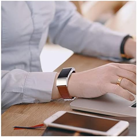 Bai Shi Wu Correia de couro para Fitbit para cobrança 4 Banda Cancha de substituição 3 Para smartwatch pulseira de pulseira Acessórios de banda de relógio