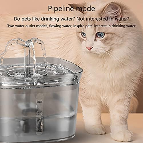 Dispensador de água de gato Botitu 2.3L, dispensador de água para animais de estimação com vários sistemas de filtração, dispensador