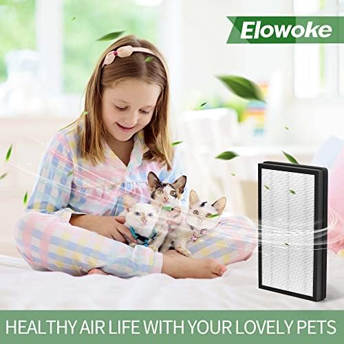 ELOWOKE 4 FILTROS DE SUBSTITUIÇÃO DE IDYLIS DO TIPO C TIPO C Verdadeiro HEPA para IDYLIS AIR PURIFIENTE IAP-10-200, IAP-10-280,