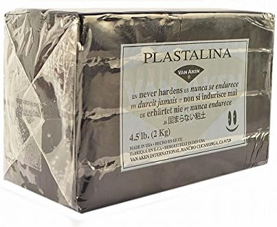 Plastalina Modelaing Clay Black 4 1/2 lb. Bar