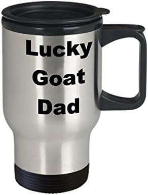 Goat Dad Travel canem café Lucky Gift Idea para pai homem amante de animais de estimação piada