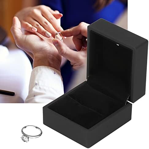 Vifemify LED Jewelry Box Elegant Brincing Gift Box com luz LED feita de material de PP e economia de espaço ecologicamente