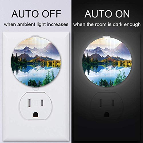 Baby Night Light With Mountain Lake View Day Day Nature Picture Art Art