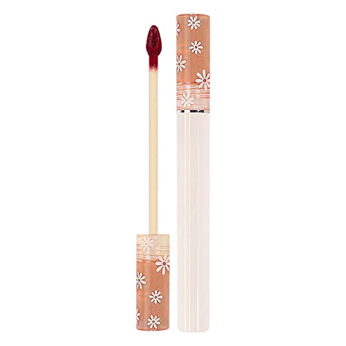 Lip Gloss Shiny Pigmment Flora Lip Lip Gloss fácil de colorir longa duração de lama labial hidratante líquido gloss líquido com duração