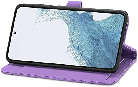 Casos de smartphone Casos de couro premium Caixa de carteira para Samsung Galaxy S23 5G, capa de capa do capa de carteira magnética Flip Magne