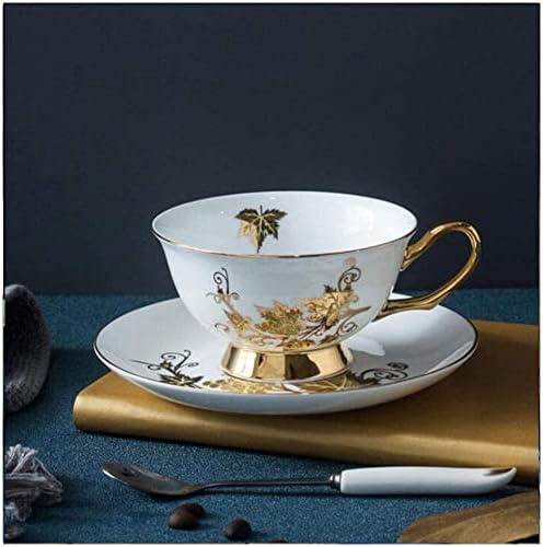 Copo de café xícara de chá e pires Conjunto de caneca SBONE China de café Cup de cerâmica azul chinesa retrô com alça de xícara