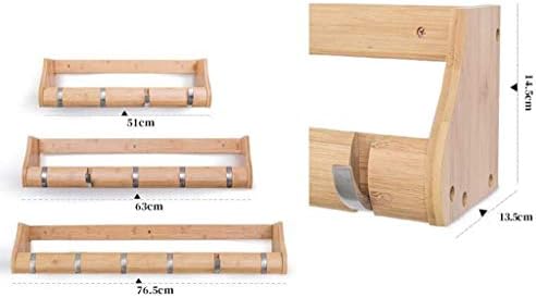 HTLLT Durável plataforma de parede de rack de armazenamento Banheiro quarto cabide de gancho de armazenamento, cor de