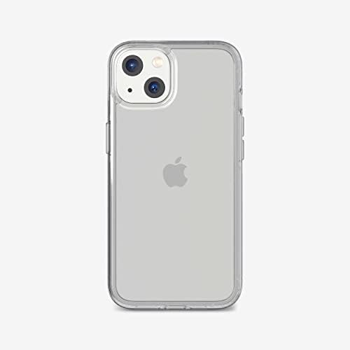 Tech21 Evo Clear para iPhone 13-Caixa de telefone Crystal Clear com Proteção de Multi-Drop de 12 pés e Zagg InvisibleShield Glass Elite