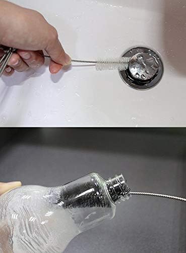 Dicuno 2 conjuntos de escovas de limpeza de nylon de 8 polegadas conjunto com design de proteção [edição atualizada,