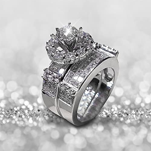 Anel leve -Kle RingDiamond to Diamond Women Feminino Rose Rose Desgaste Diamante Ring Ringcan Day Fashion Ring Be Ring