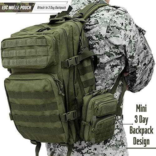 Bolsa de utilitário tática de Livans Molle, bolsa de ferramentas EDC bolsas de telefone tático Mini bolsas de cintura Medical Edc IFAK PACK Mini Design da mochila de assalto de 3 dias