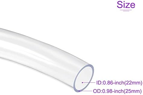 DMIOTECH 22mm ID 25mm od transparente tubo de PVC Tubos de vinil de mangueira transparente flexíveis para tubo de água