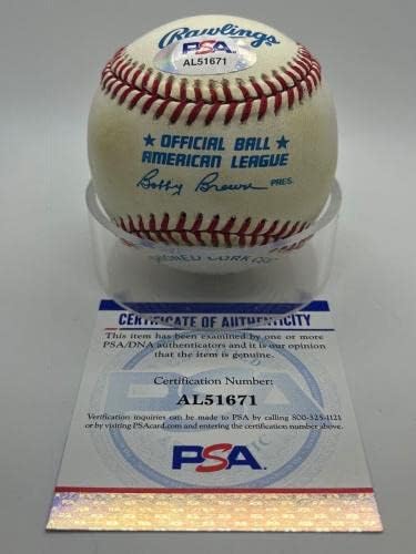 Chad Curtis California Angels assinou autógrafo oficial MLB Baseball PSA DNA *71 - Bolalls autografados