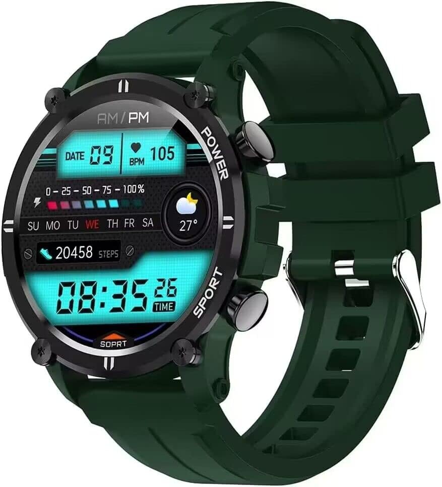 Bluenext Sports Smart Watch For Men Mulheres, Touch Touch Color Sport Smartwatch com oxigênio no sangue Rastreador de monitor do sono da freqüência de saúde e etapa Counter impermeável compatível com iOS & Android
