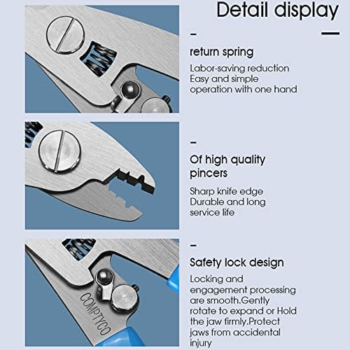 Fyboptwu - 2 PCs 3 Hole Stripper Aço inoxidável CFS -3 Fibra óptica Stripper 3 Porta Ferção de fibra óptica Ferramenta