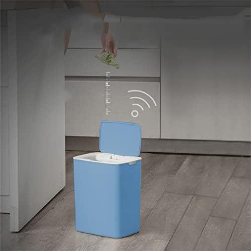 Lixo liuzh lata com sensor de tampa sensor de lixo sem toque lixo lixeira lixeira reciclagem e desperdício para cozinha/sala de estar/escritório