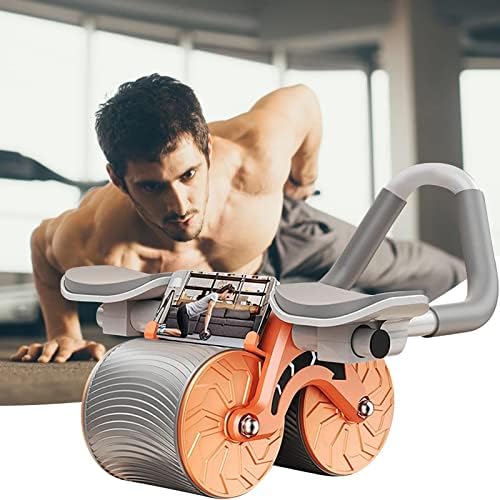 Rolo de roda AB de rebote automática com o cotovelo Suporte ao Silêncio Treinador de Rodas Abdominais para Equipamento de Fitness de Ginástica de Exercício em Casa