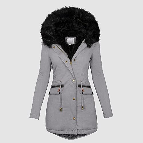Casacos de inverno feminino lapela sherpa jaquetas ladeadas de manga longa casaco de jaqueta de manga longa outono e jaqueta de