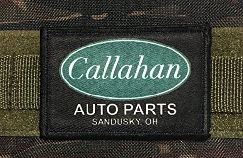 Patch tactical engraçado de Callahan Auto Parts Tommy Boy Militar. 2x3 gancho e loop feitos nos EUA